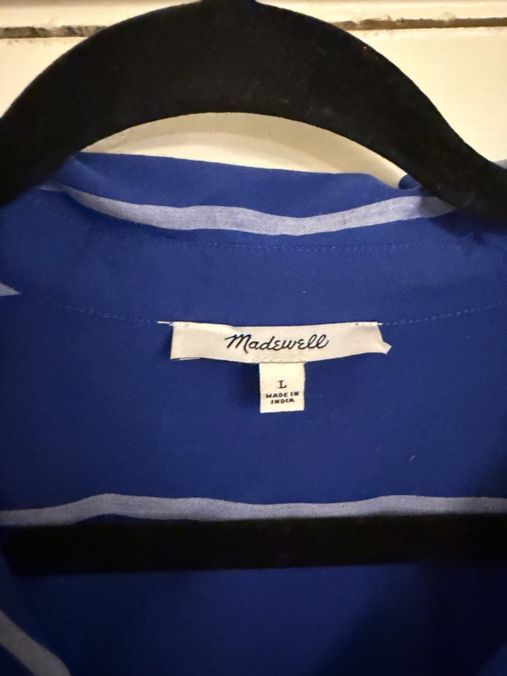 Madewell Oversized Boxy Button Up Top - Size Large - Picture 9 of 9